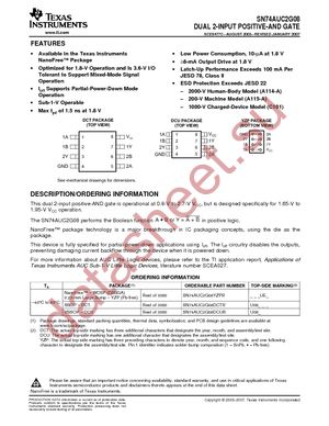 SN74AUC2G08YEPR datasheet  